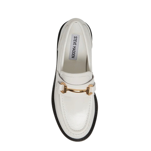 Steve Madden 🆕 White Mistor Leather Loafers. Size 9. - Picture 5 of 8